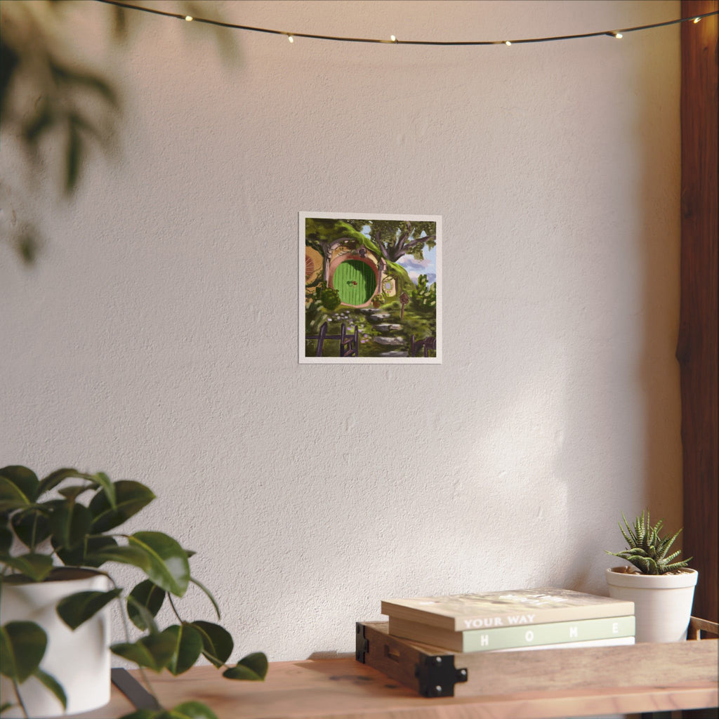 Hobbit House - Watercolor Matte Poster