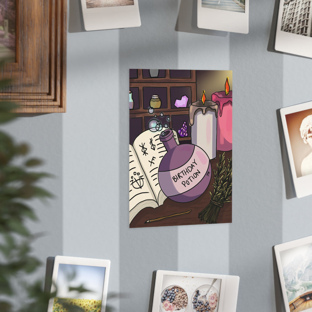 Birthday Potion Postcard (No Envelops)
