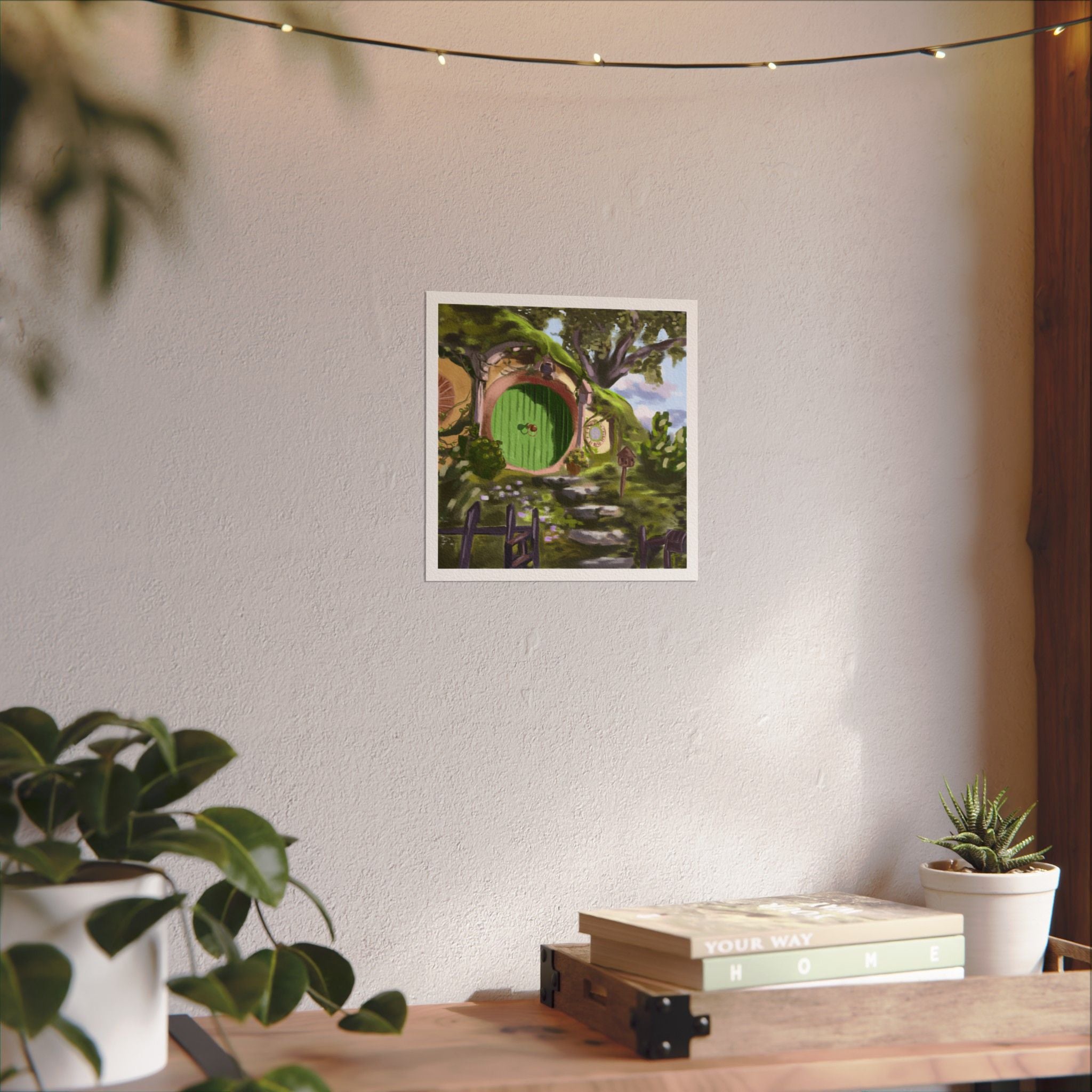 Hobbit House - Watercolor Matte Poster